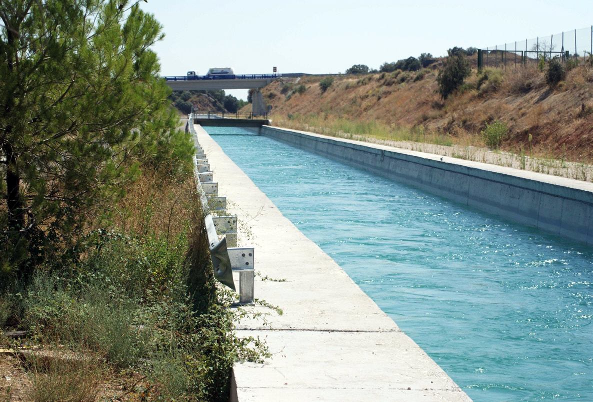 Canal del río Najerilla, fuente de abastecimiento de la CRTRA